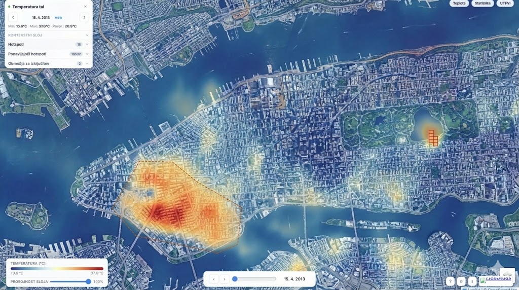 HeatAtlas app interface screenshot